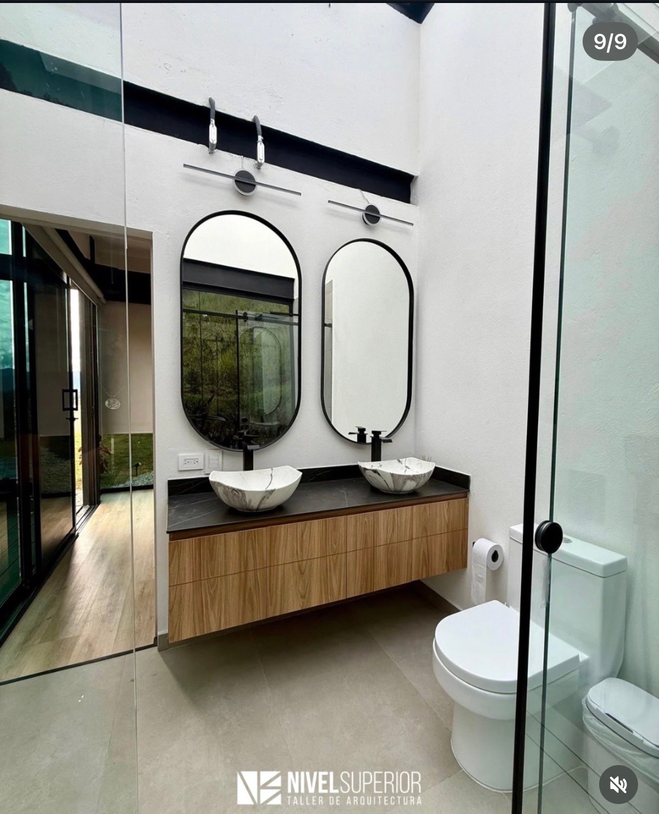 Mueble de baño con doble lavamanos