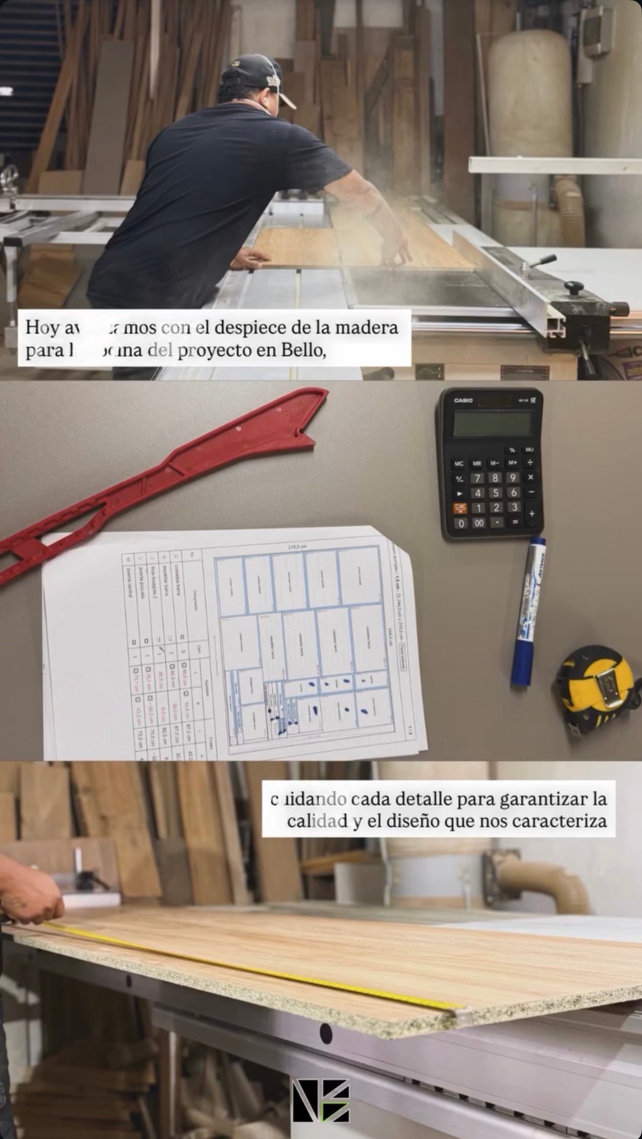 Proceso de fabricación en taller